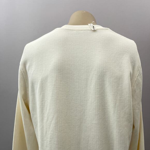 NWT Madewell Textured Long Sleeve Henley Tee Lighthouse Men's Size Medium - Picture 11 of 16